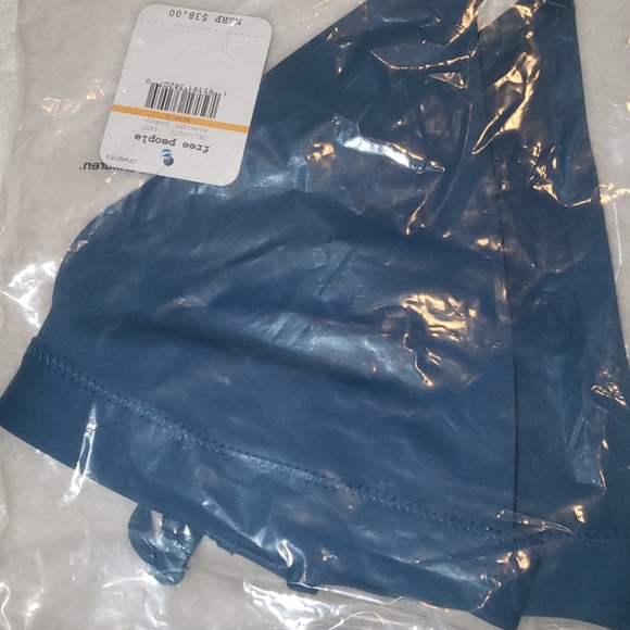 Free People Oh Scuba Bralette Midnight Cowboy Small - Picture 5 of 5